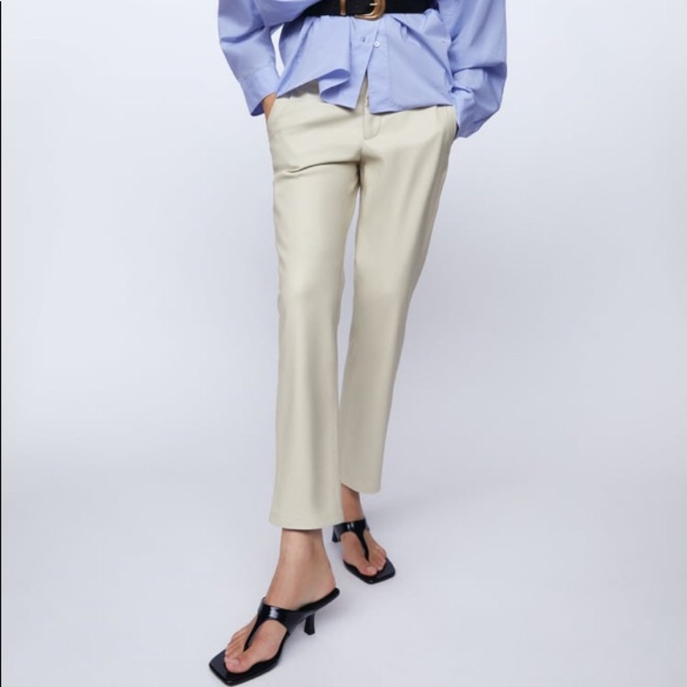 NWT Zara Faux Leather Pants